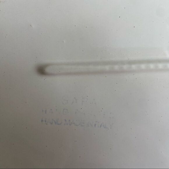 Sara Hand painted Ceramic Casserole Dish Double Handled Made in Italy Holiday - Picture 6 of 8